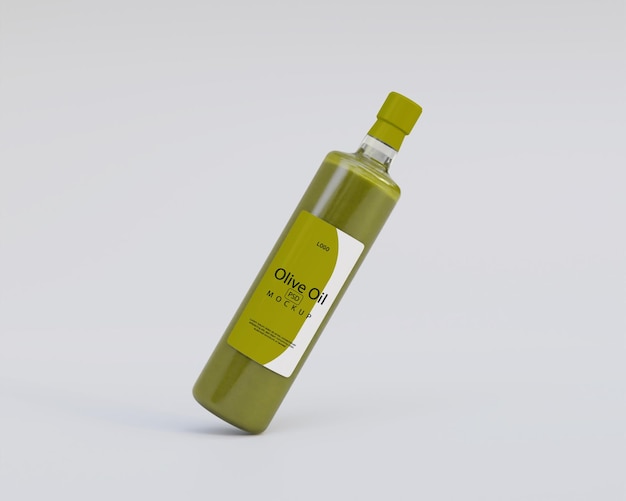 PSD 3d realistisches olivenöl-modell