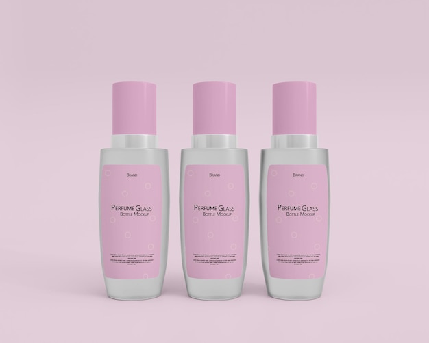 PSD 3d realistisches parfümflaschenmodell