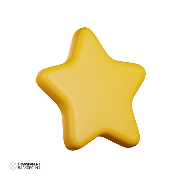 3D-realistisches Stern-Symbol