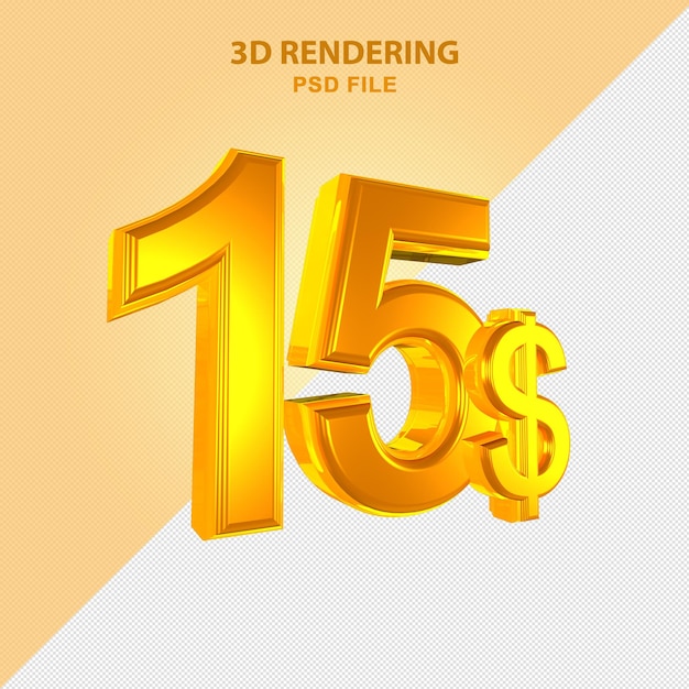 3D Redering dorado