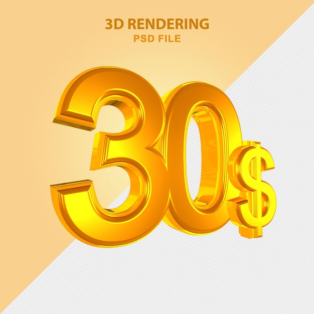 3D Redering dorado