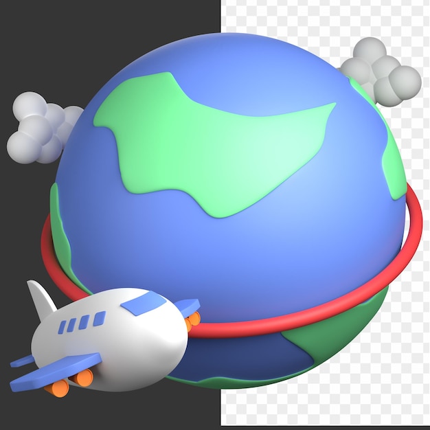 3D-Reisesymbol für Pormotion