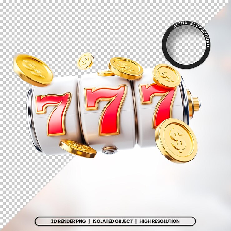 3D Render 777 Casino Element Icon PCD PNG También se puede descargar en:
