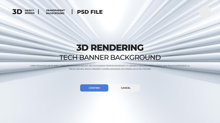 PSD 3d render abstract bg psd (en inglés)