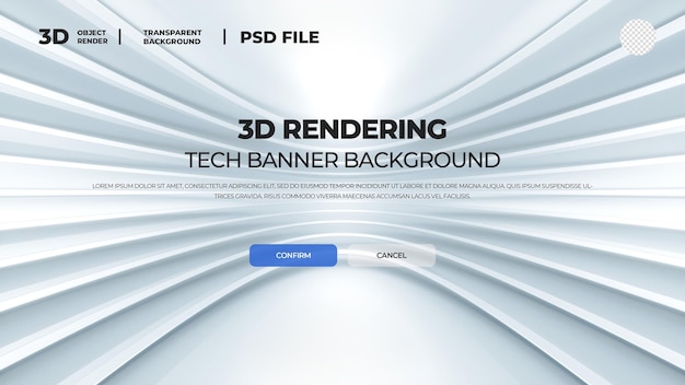 3D render abstract bg psd