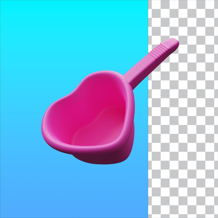 3D Render Amore Gayung Isolato