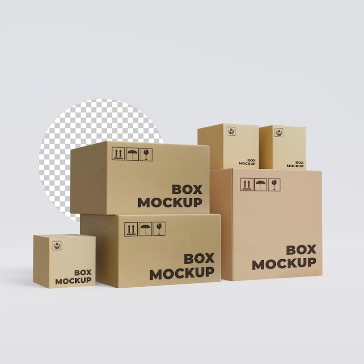 3D-Render-Box-Modell