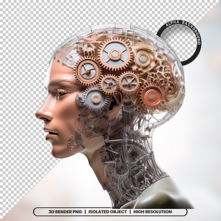 3D Render Brain Neuroscience Element Icon PSD PNG (Iconos de las neurociencias cerebrales en 3D)