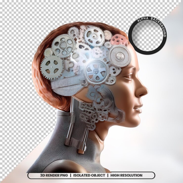 3D Render Brain Neuroscience Element Icon PSD PNG (Iconos de las neurociencias cerebrales en 3D)
