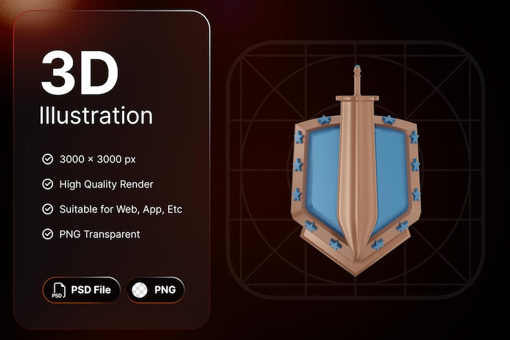 PSD 3d render bronze tier achievement badges concepto diseño moderno
