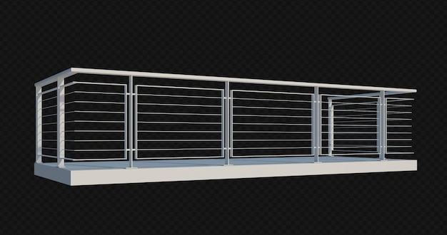 3d render building structure isolated