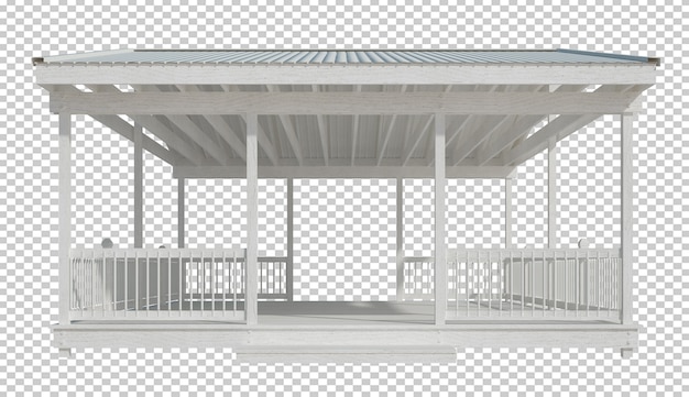3d render building structure isolated