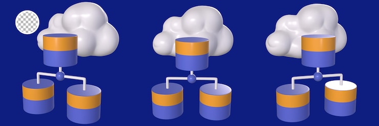 PSD 3d render business big data