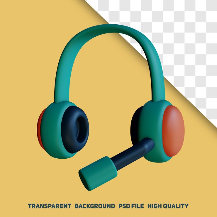 3d render cabeza teléfono vista lateral premium psd icono
