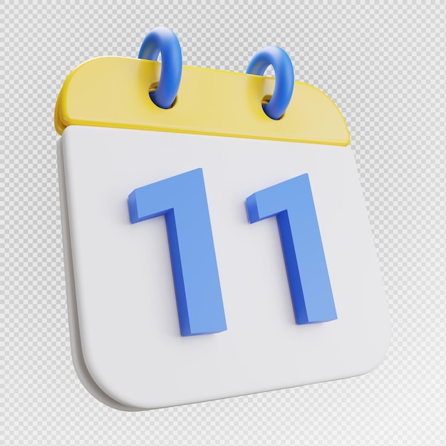 3d render calendario 11