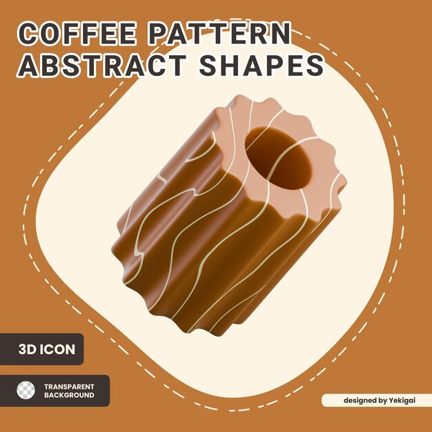 3D Render Chocolate Biscuit Bar