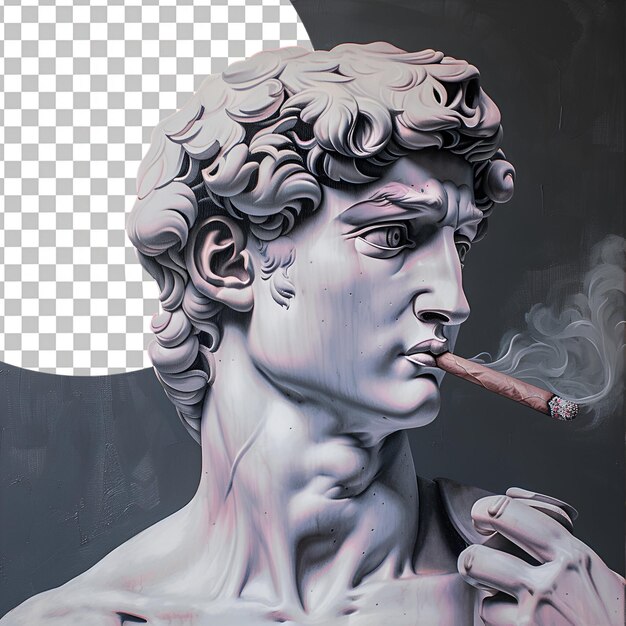 PSD 3d render david michelangelo estética david michangelelo png estética escultura de david