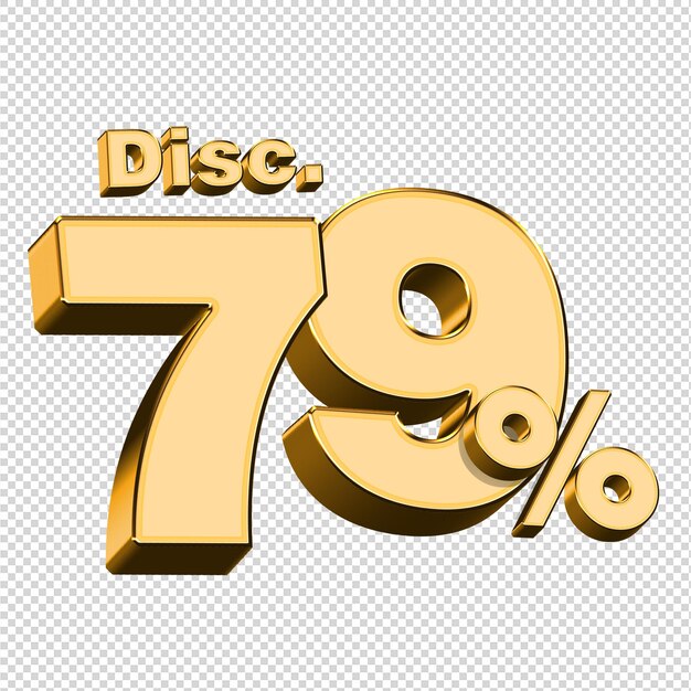 3D Render descuento 79 por ciento