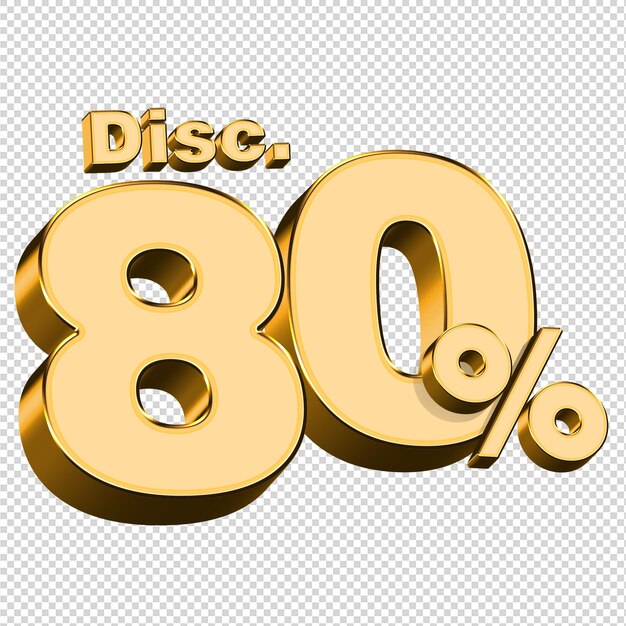 3D Render descuento 80 por ciento