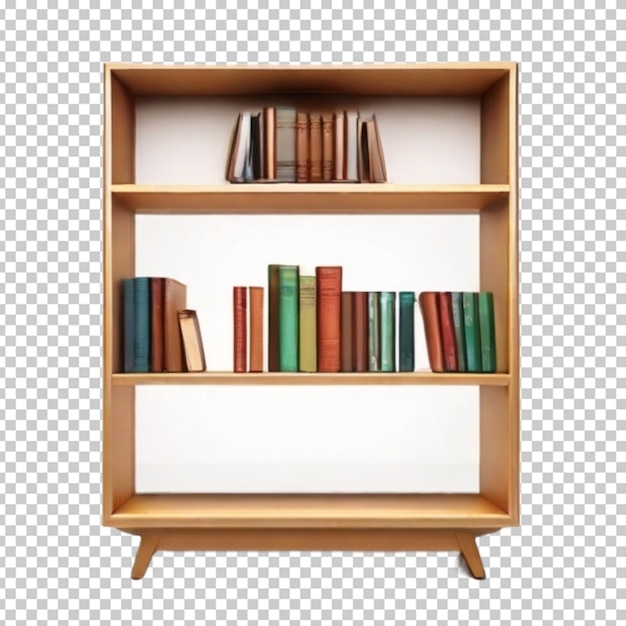 PSD 3d render de estantería de libros png psd