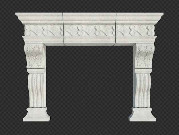 3d Render la estructura del edificio aislada