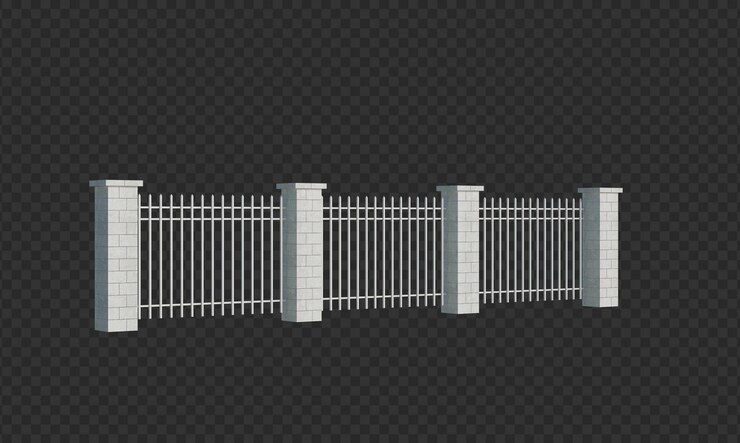 PSD 3d render estrutura de edifício isolada
