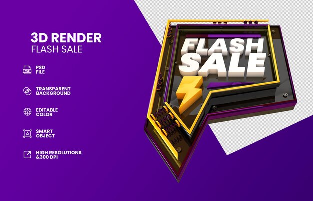 3d render flah sale design de renderização