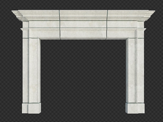 3D-Render-Gebäudestruktur isoliert