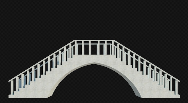 3D-Render-Gebäudestruktur isoliert