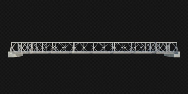 PSD 3d-render-gebäudestruktur isoliert