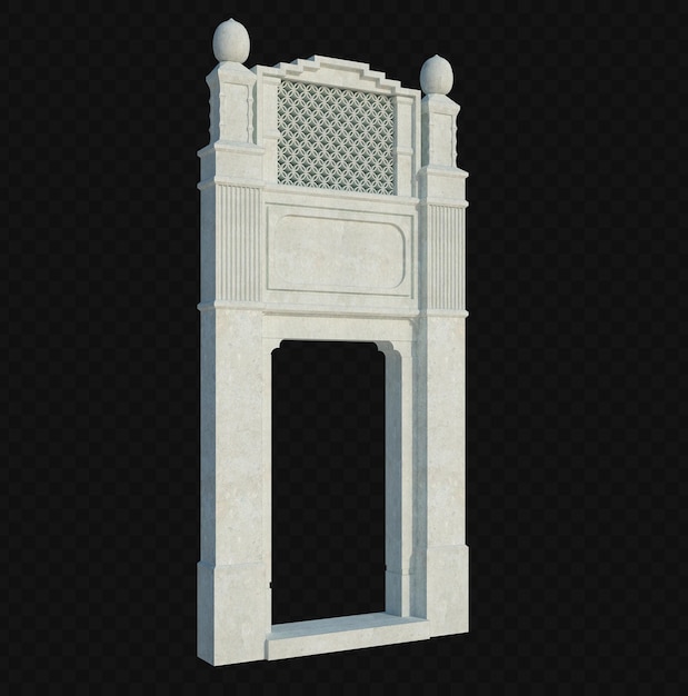3D-Render-Gebäudestruktur isoliert