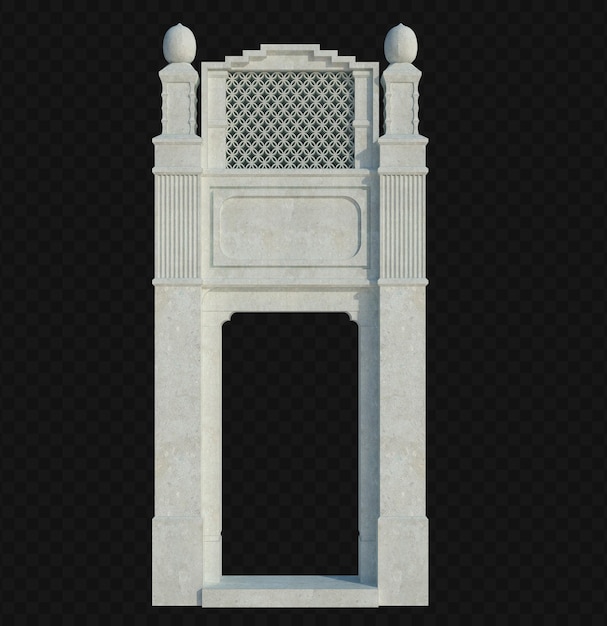 3D-Render-Gebäudestruktur isoliert