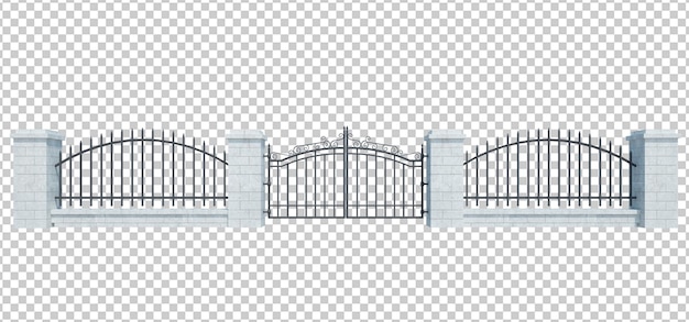 3D-Render-Gebäudestruktur isoliert