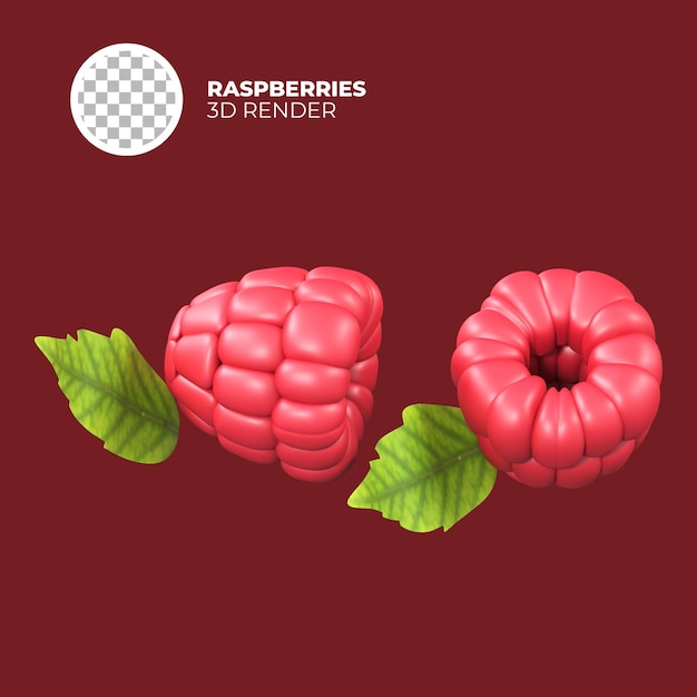 3d-render-himbeeren