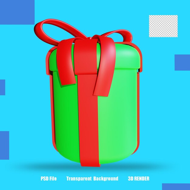 3d render icon geschenkbox 2