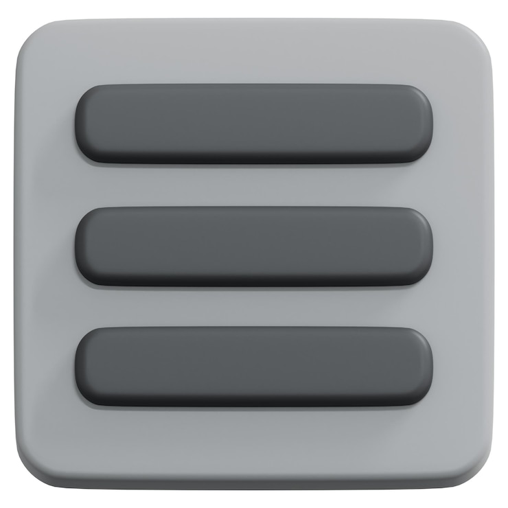 PSD 3d render icon illustration allign text center