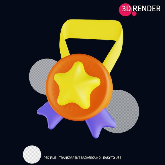 3d-render-icon-medaille 4