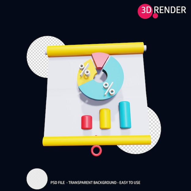 3D-Render-Icon-Präsentation 17