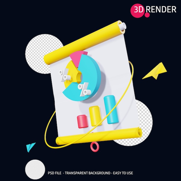 3D-Render-Icon-Präsentation 19