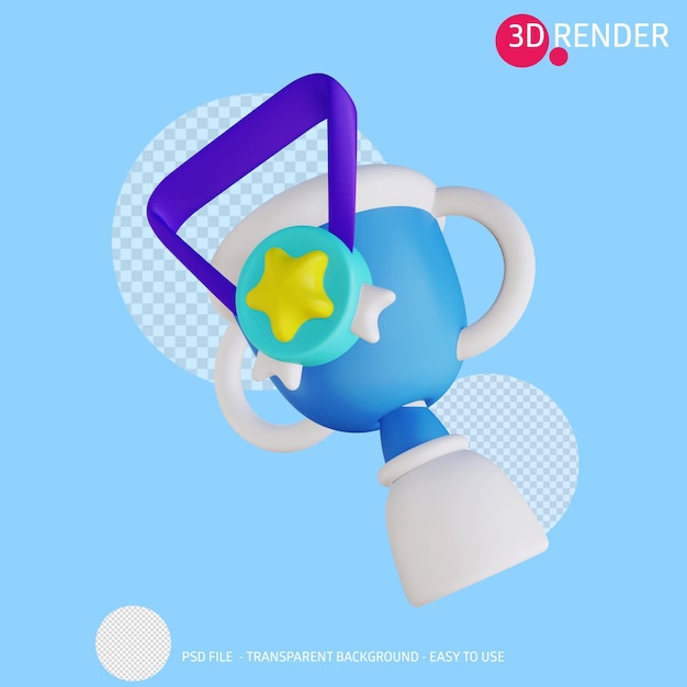 3d-render-icon-trophäe 13