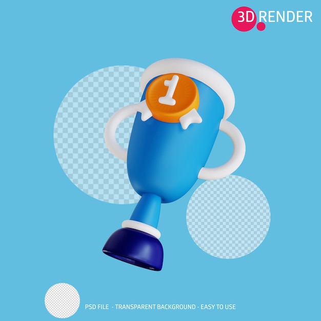 3d-render-icon-trophäe 19