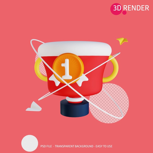 3D-Render-Icon-Trophäe 9
