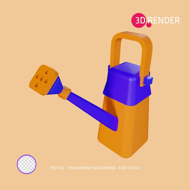 3d render icon watering can 2