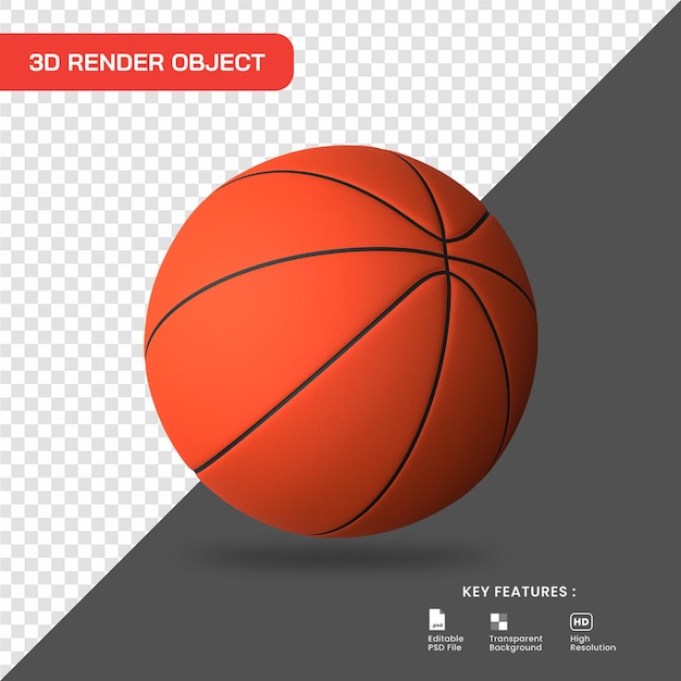 3D render icona del basket