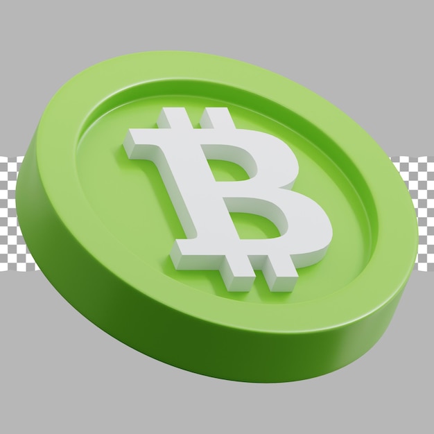 3D-Render-Illustration des Krypto-Logos Bitcoin Cash