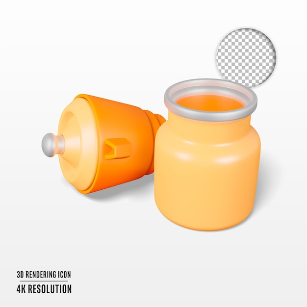 3D Render ilustración exprimidor icono aislado