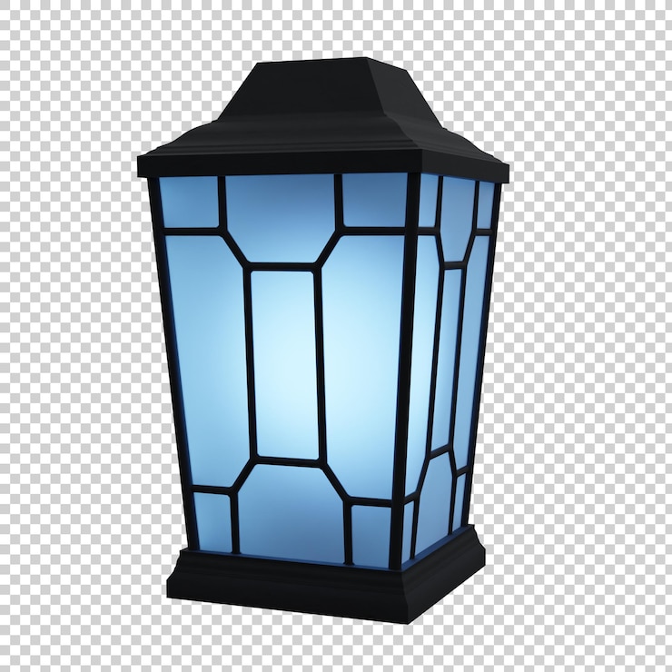 PSD 3d render ilustración de linterna aislado
