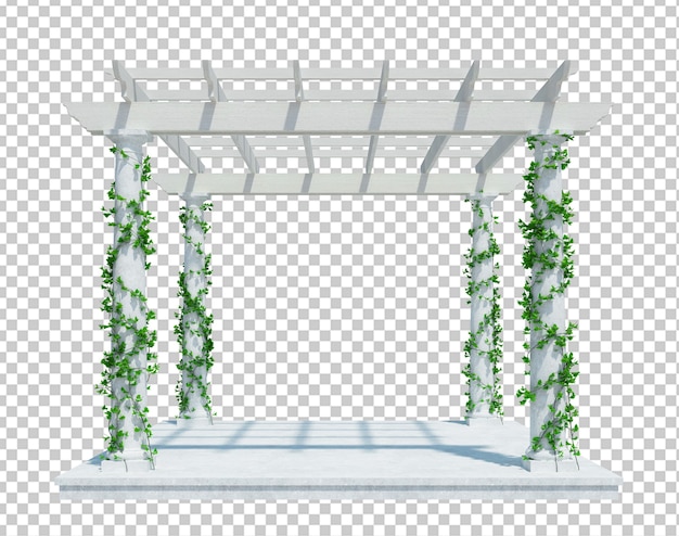PSD 3d render ivy pflanzen isoliert