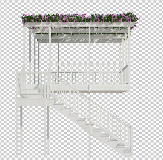3D Render Ivy piante isolate su sfondo bianco