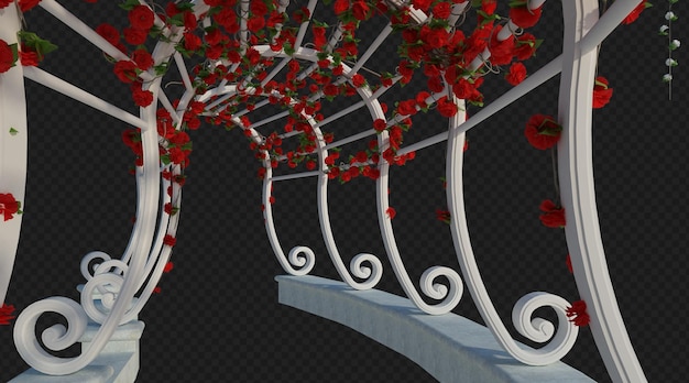 PSD 3d render ivy plants isoladas